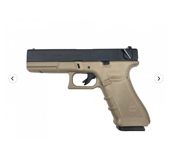 We GBB Gas Pistol GLOCK 18C Gen4 - Black/Tan