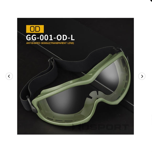 Ant-shaped Goggles - Olive Green, Clear