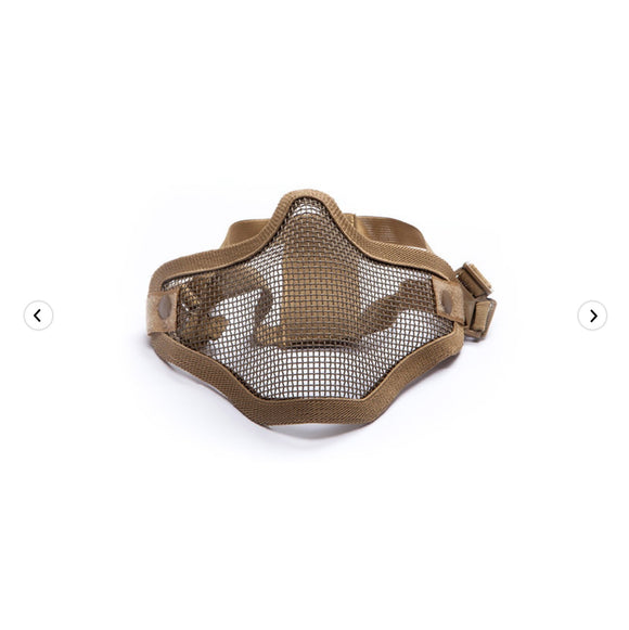 Metal mesh mask, Tan