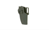 QUICK-DRAW PISTOL HOLSTER WITH LOCKING MECHANISM FOR M9 - OLIVE [CS]