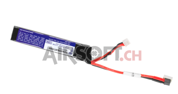 LiPo 11.1V 1100mAh 20C Stock Tube Type Mini T-Plug