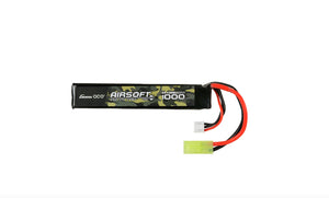 Gens ace 25C 1000mAh 2S1P 7.4V Airsoft Gun Lipo Battery with mini Tamiya Plug